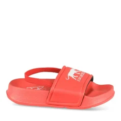 Claquettes ROUGE Garçon Motif Uni A Enfiler