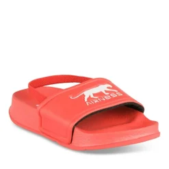 Claquettes ROUGE Garçon Motif Uni A Enfiler