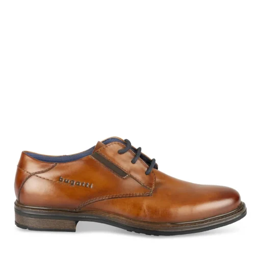 Derbies COGNAC Homme CUIR Motif Uni Lacets