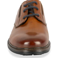 Derbies COGNAC Homme CUIR Motif Uni Lacets