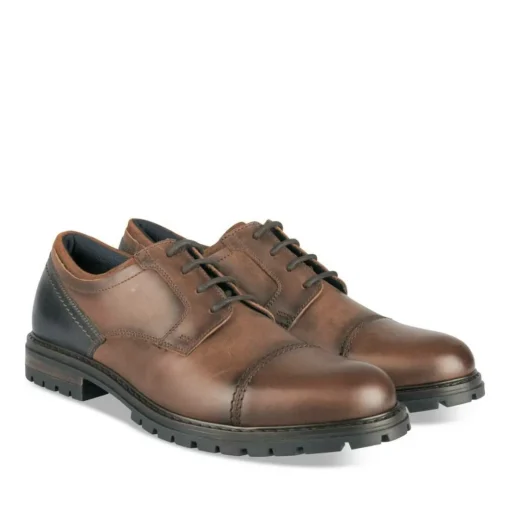 Derbies MARRON Homme CUIR Motif Uni Lacets