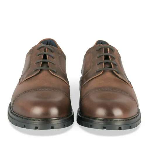 Derbies MARRON Homme CUIR Motif Uni Lacets
