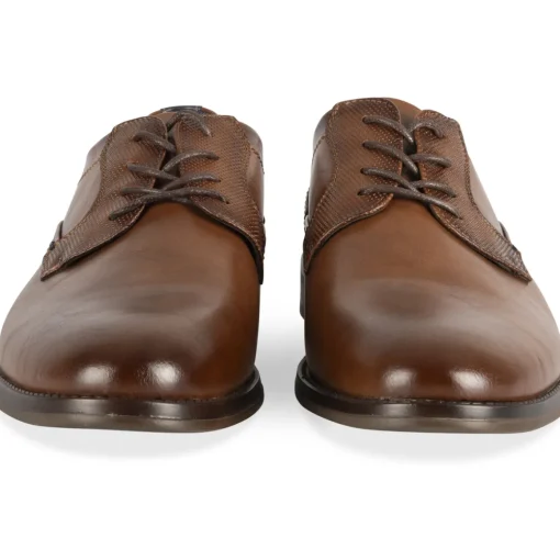 Derbies MARRON Homme Motif Uni Lacets