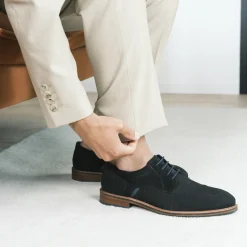 Derbies NOIR Homme CUIR Motif Uni Lacets