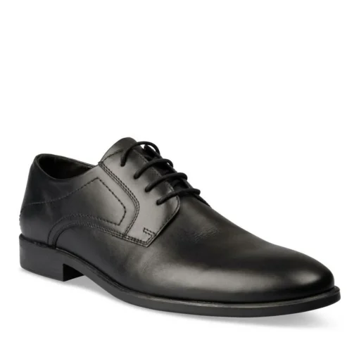Derbies NOIR Homme CUIR Motif Uni Lacets