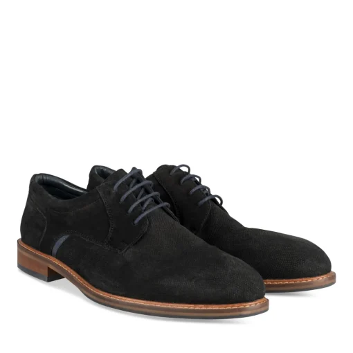 Derbies NOIR Homme CUIR Motif Uni Lacets