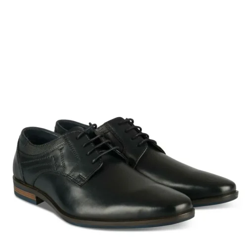 Derbies NOIR Homme CUIR Motif Uni Lacets