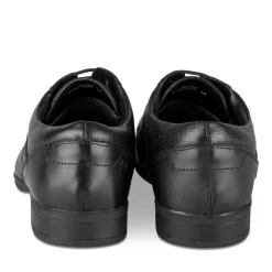 Derbies NOIR Homme CUIR Motif Uni Lacets