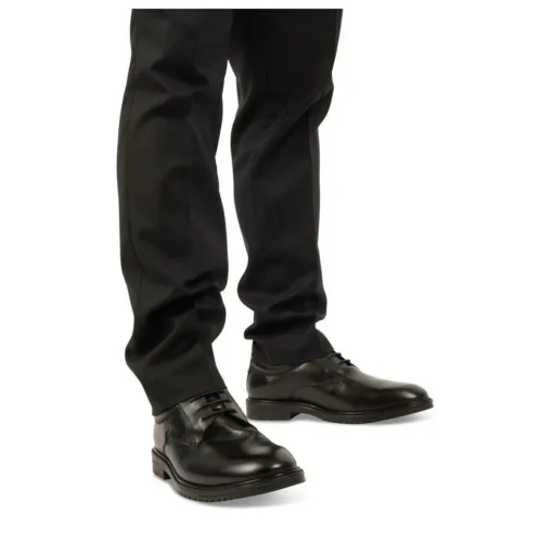 Derbies NOIR Homme CUIR Motif Uni Lacets