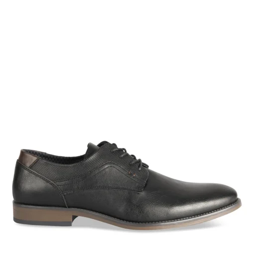 Derbies NOIR Homme Motif Uni Lacets