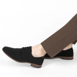 Derbies NOIR Homme Motif Uni Lacets
