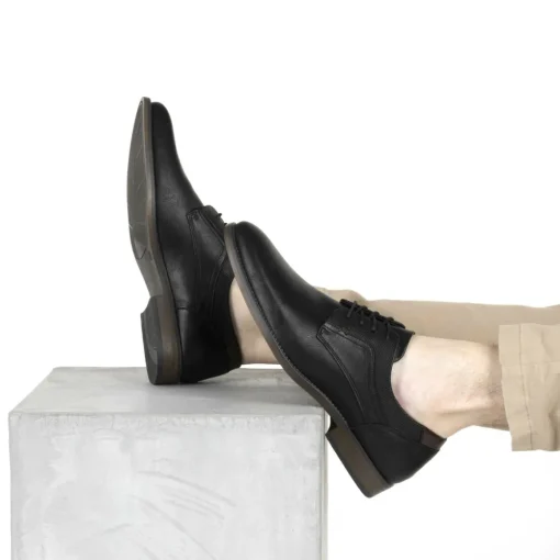 Derbies NOIR Homme Motif Uni Lacets