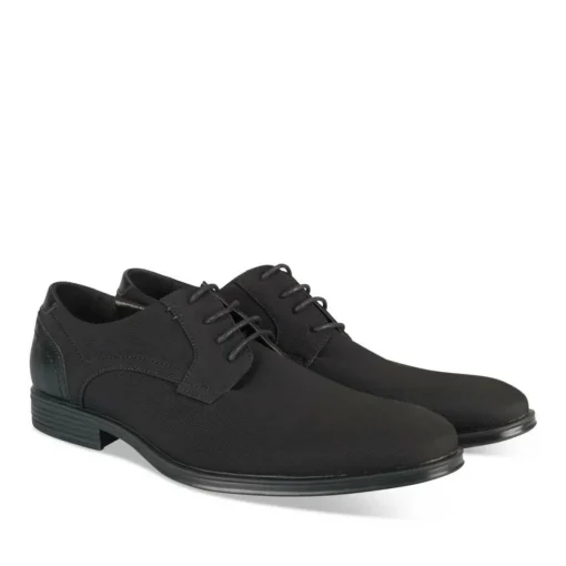 Derbies NOIR Homme Motif Uni Lacets