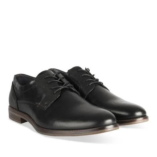 Derbies NOIR Homme Motif Uni Lacets