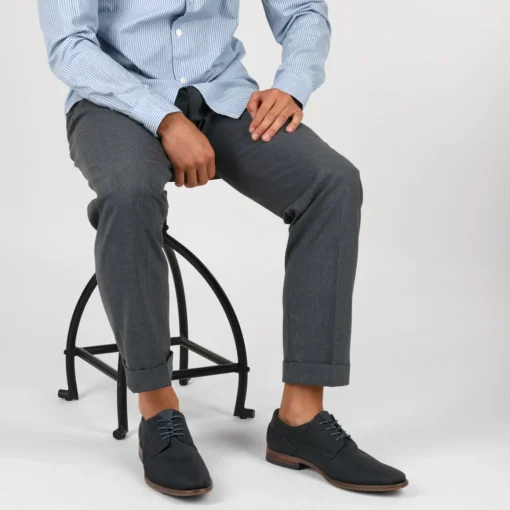 Derbies NOIR Homme Motif Uni Lacets