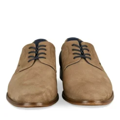 Derbies TAUPE Homme Motif Uni Lacets