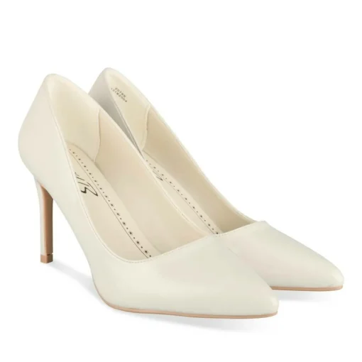 Escarpins Aiguille BEIGE Femme Motif Uni A Enfiler