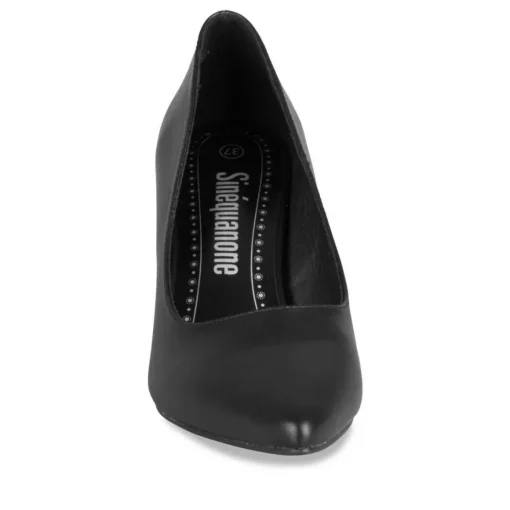 Escarpins Aiguille NOIR Femme Motif Uni A Enfiler
