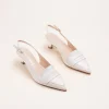 Escarpins BEIGE Femme CUIR Motif Uni A Enfiler