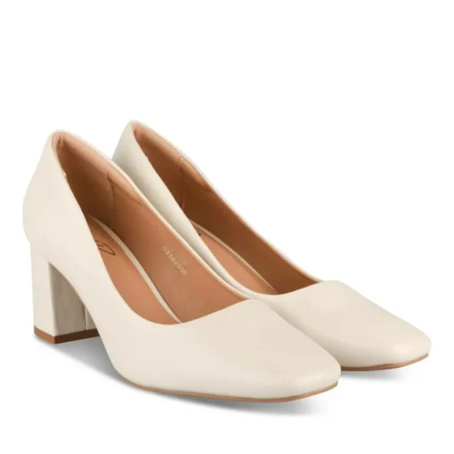 Escarpins BEIGE Femme Motif Uni A Enfiler