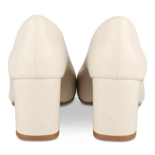 Escarpins BEIGE Femme Motif Uni A Enfiler