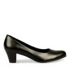 Escarpins Carré NOIR Femme Motif Uni A Enfiler