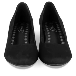 Escarpins Carré NOIR Femme Motif Uni A Enfiler