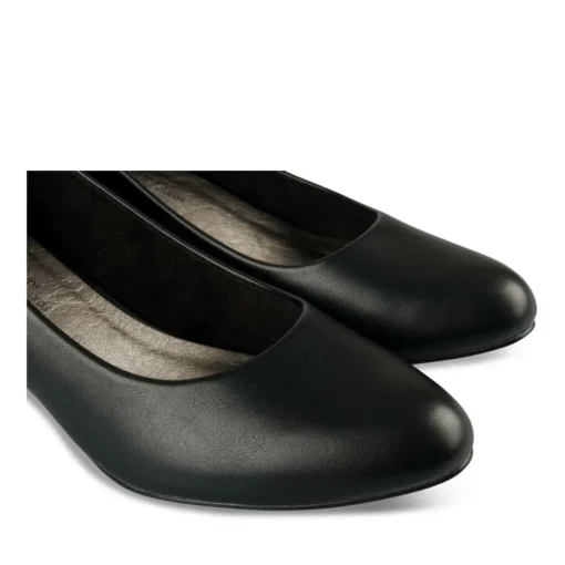 Escarpins Carré NOIR Femme Motif Uni A Enfiler