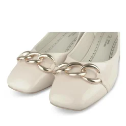 Escarpins Carré ROSE Femme Motif Chaîne A Enfiler