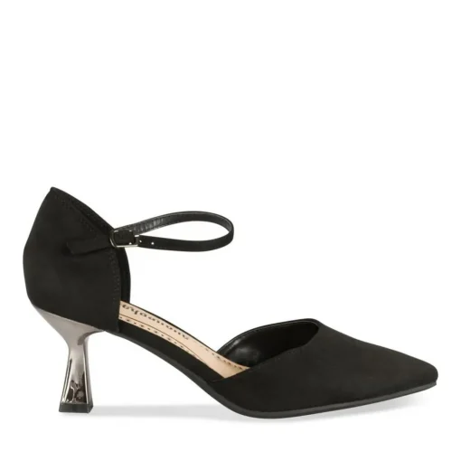 Escarpins NOIR Femme Motif Uni Boucle