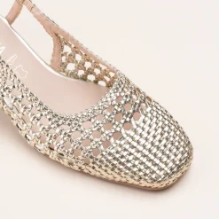 Escarpins OR Femme Motif Uni Boucle
