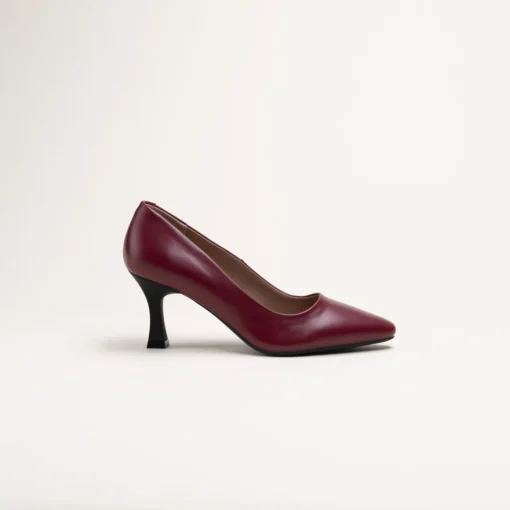 Escarpins ROUGE Femme CUIR Motif Uni A Enfiler