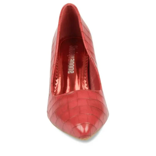 Escarpins ROUGE Femme Motif Uni