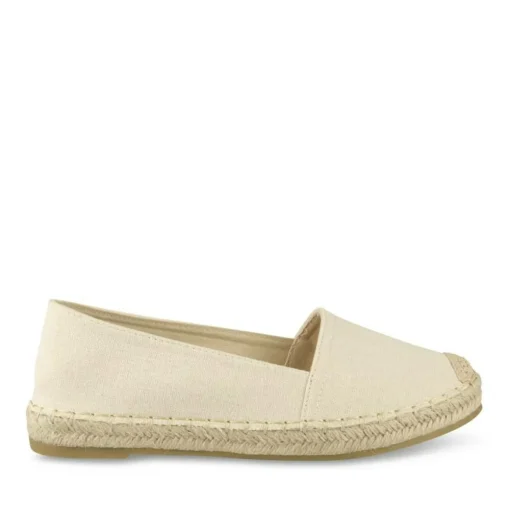 Espadrilles BEIGE Femme Motif Uni A Enfiler