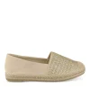 Espadrilles BEIGE Femme Motif Tressé A Enfiler