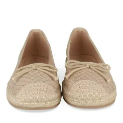 Espadrilles BEIGE Femme Motif Uni A Enfiler