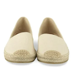 Espadrilles BEIGE Femme Motif Uni A Enfiler