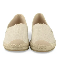Espadrilles BEIGE Femme Motif Uni A Enfiler