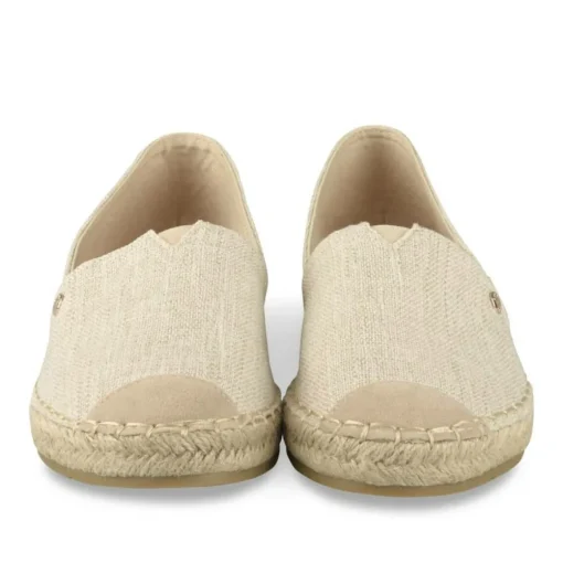 Espadrilles BEIGE Femme Motif Uni A Enfiler