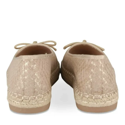 Espadrilles BEIGE Femme Motif Uni A Enfiler