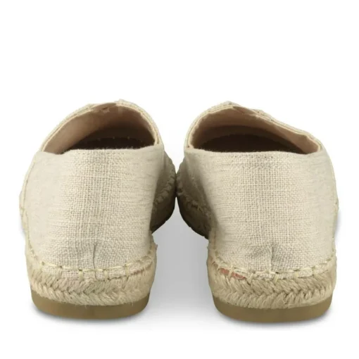 Espadrilles BEIGE Femme Motif Uni A Enfiler