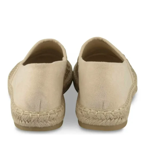 Espadrilles BEIGE Femme Motif Tressé A Enfiler