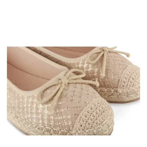Espadrilles BEIGE Femme Motif Uni A Enfiler