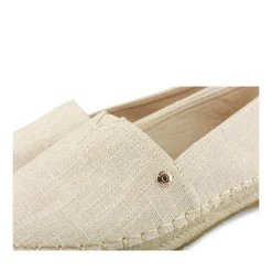 Espadrilles BEIGE Femme Motif Uni A Enfiler