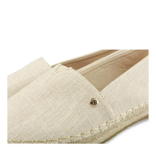 Espadrilles BEIGE Femme Motif Uni A Enfiler