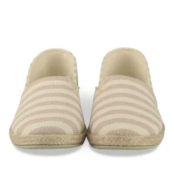 Espadrilles BLANC Femme Motif Rayures A Enfiler