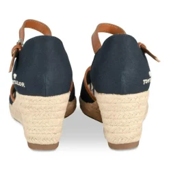 Espadrilles Corde MARRON Femme Motif Uni Boucle