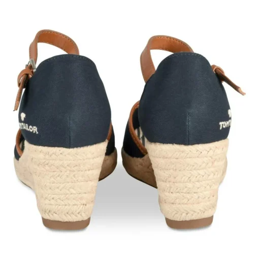 Espadrilles Corde MARRON Femme Motif Uni Boucle