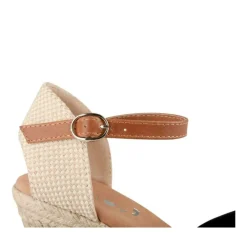 Espadrilles Corde NOIR Femme Motif Uni Boucle