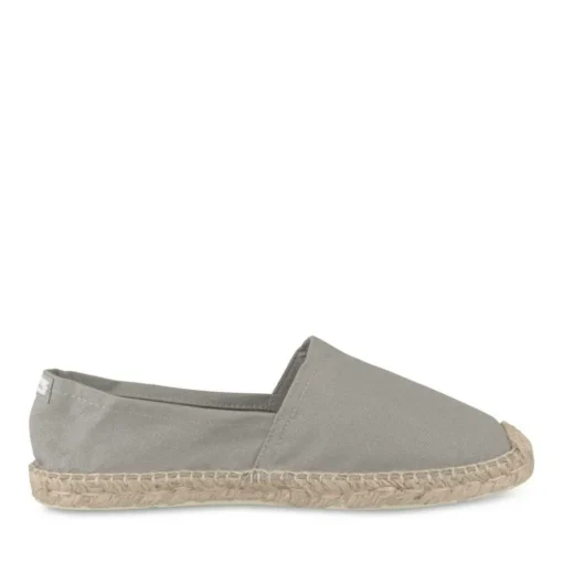 Espadrilles GRIS Homme Motif Uni A Enfiler
